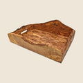 Tablett zum Servieren aus Olivenholz rustikal ca. 40 x 30 cm