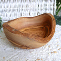 Knabberschale RUSTIKAL rund (Ø ca. 14 cm) aus Olivenholz