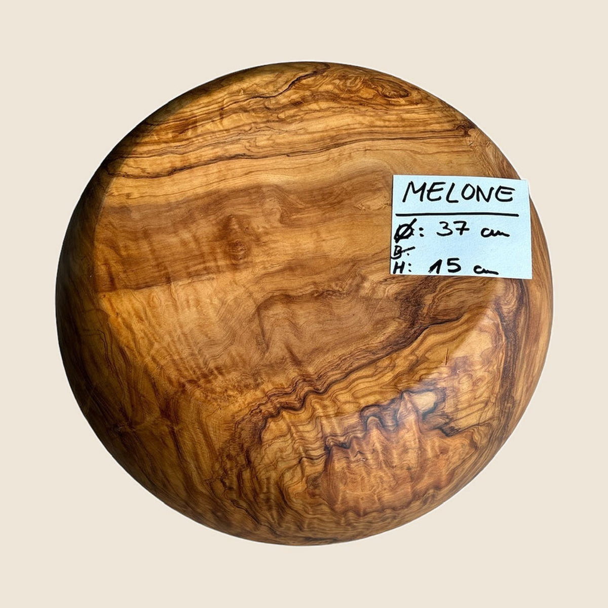 Schale "aus Olivenholz" #UNIKAT" Melone " (you get is what you see!)
