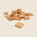 10 x flache Plättchen (5,5 x 5,5 x 0,5 cm)