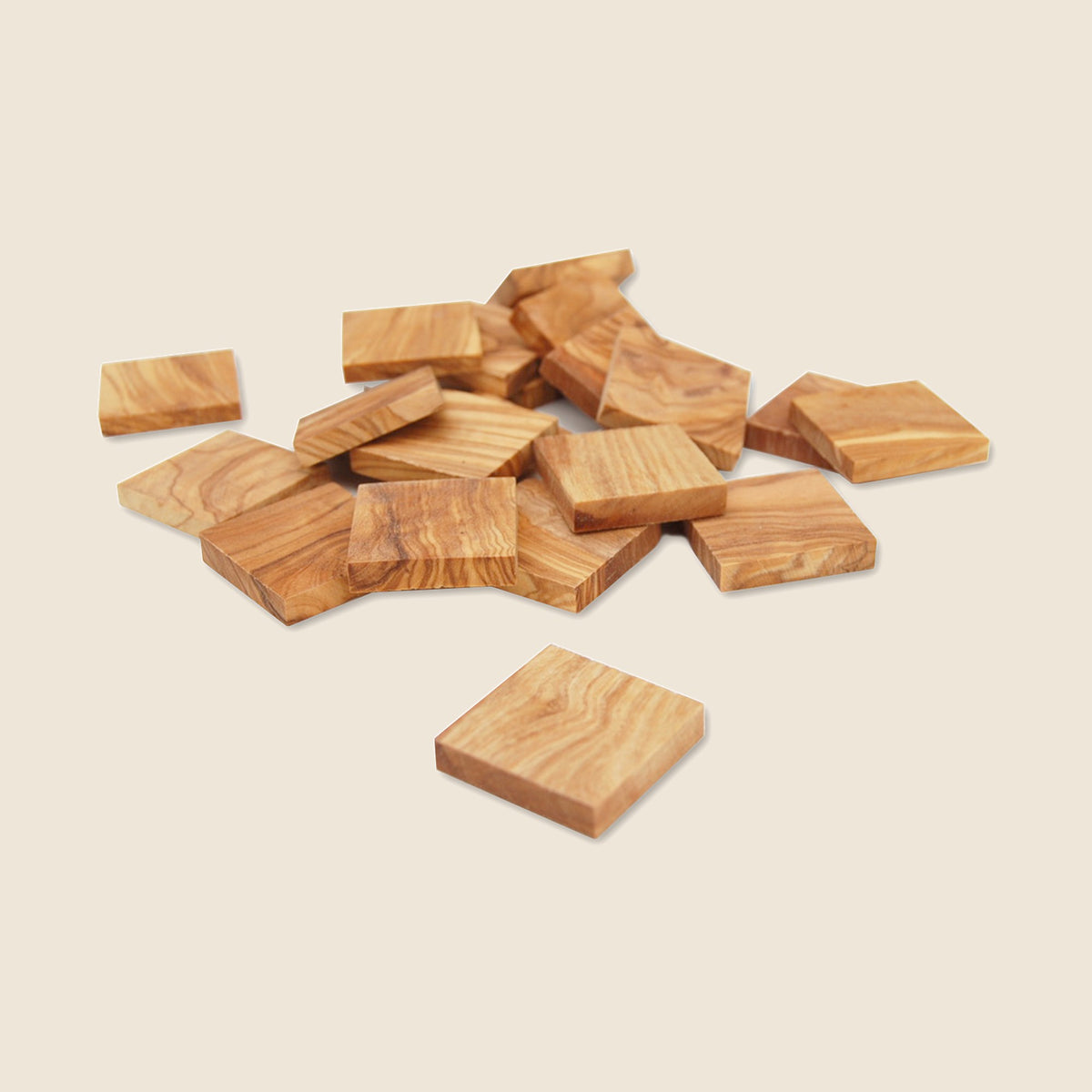 10 x flache Plättchen (5,5 x 5,5 x 0,5 cm)