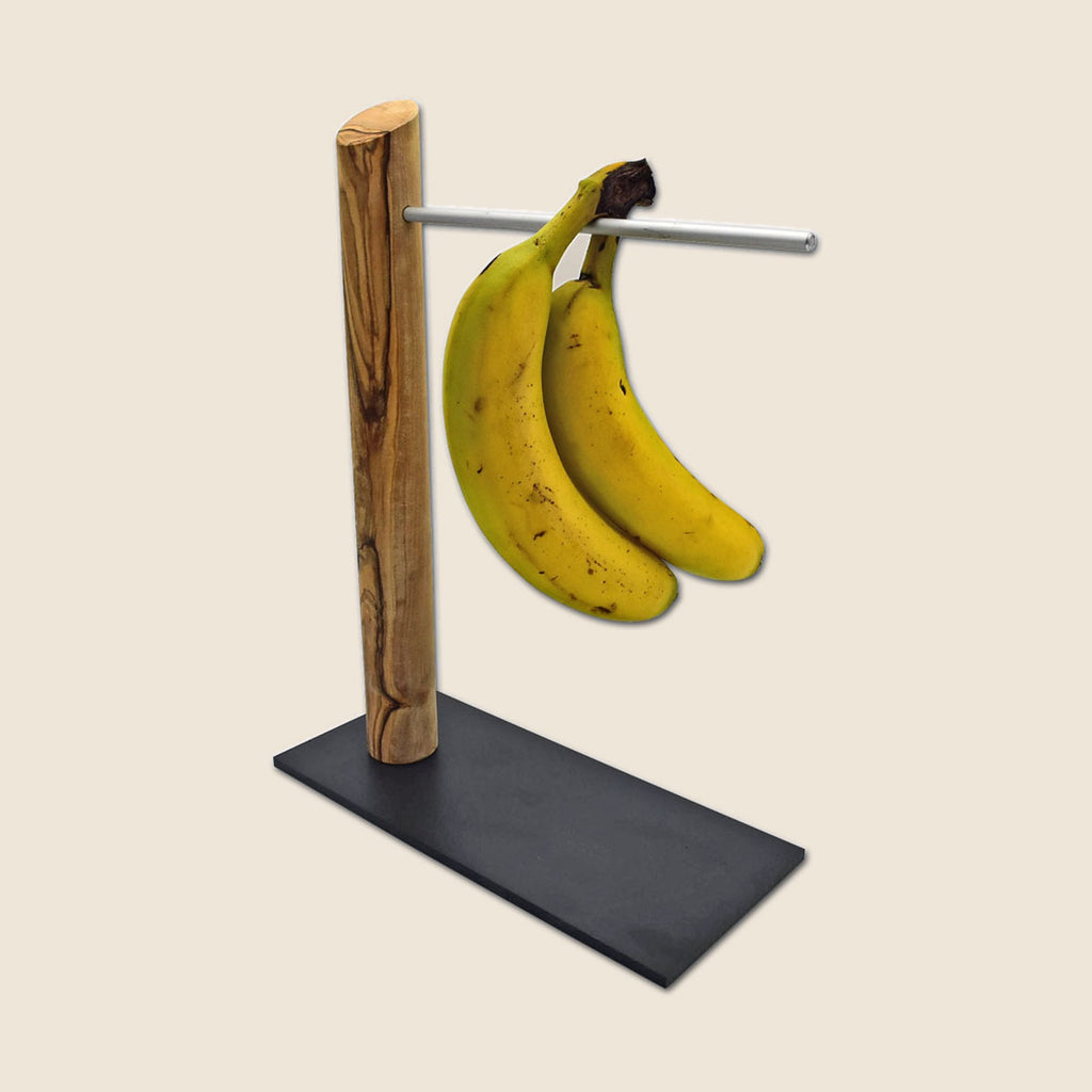 Bananenhalter aus Olivenholz