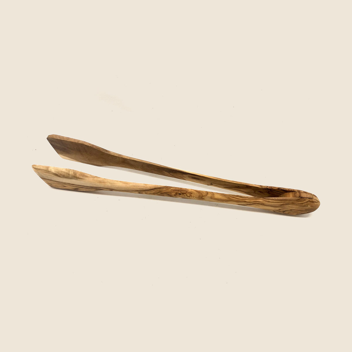 Grillzange aus Olivenholz, 36 cm lang