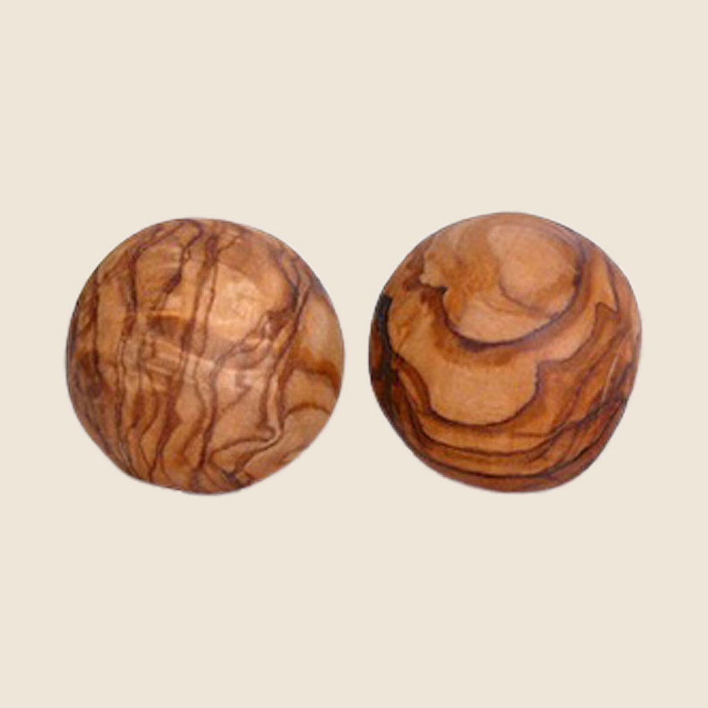 Große Kugel aus Olivenholz Ø ca. 8 cm