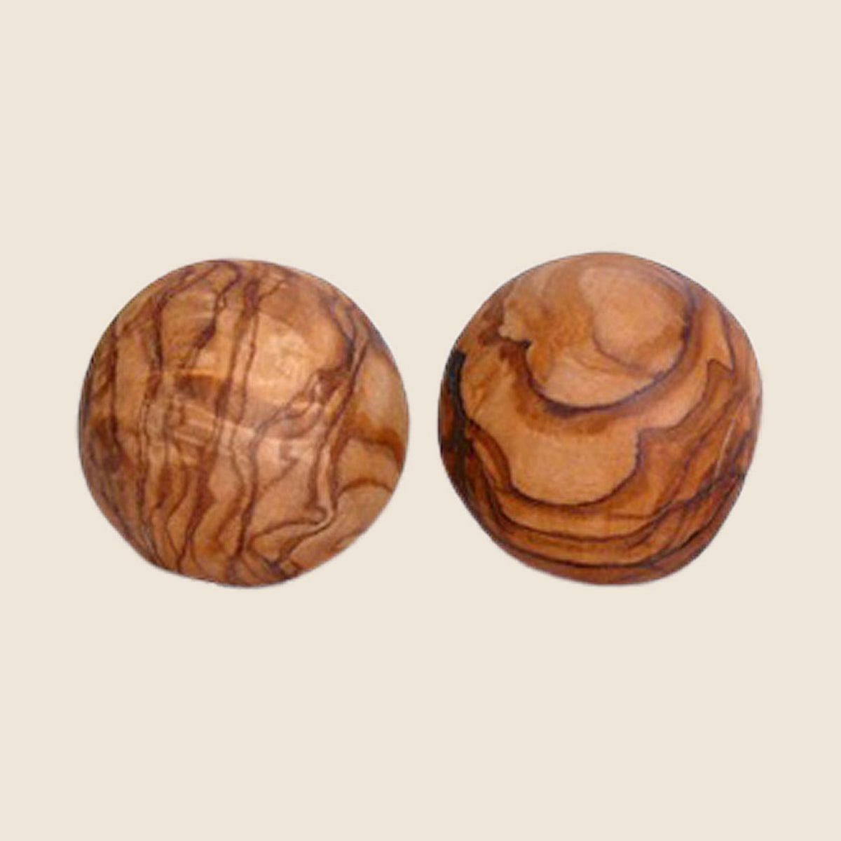 Große Kugel aus Olivenholz Ø ca. 8 cm