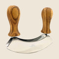 Wiegemesser DESIGN mit gedrechselten Griffen