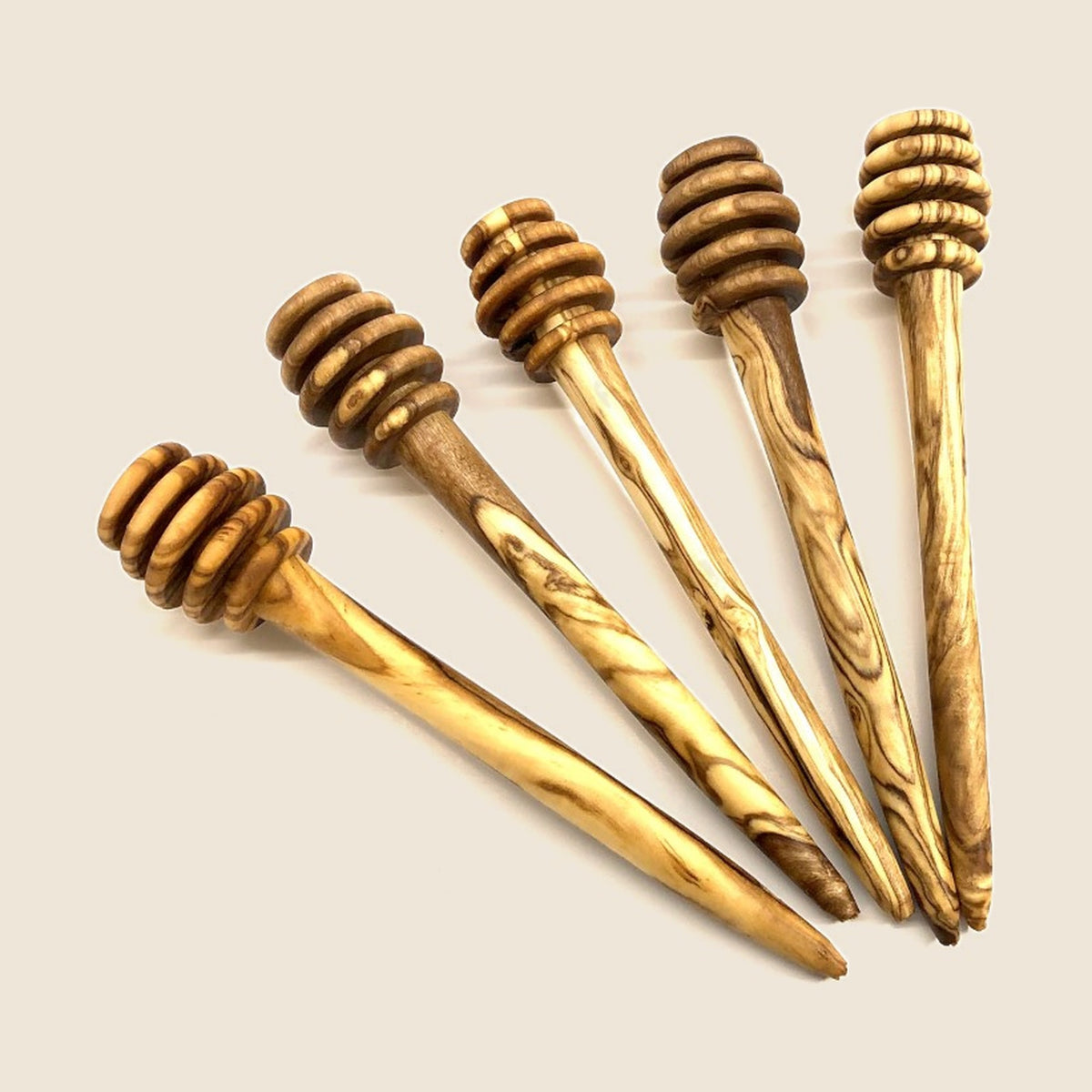Honiglöffel Olivenholz wunderschöne Maserung, 14 cm