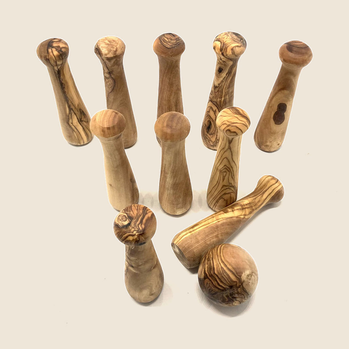 Bowling "At Home" aus Olivenholz