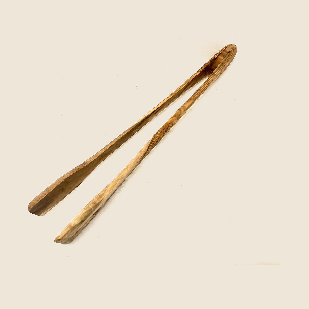 Grillzange aus Olivenholz, 36 cm lang
