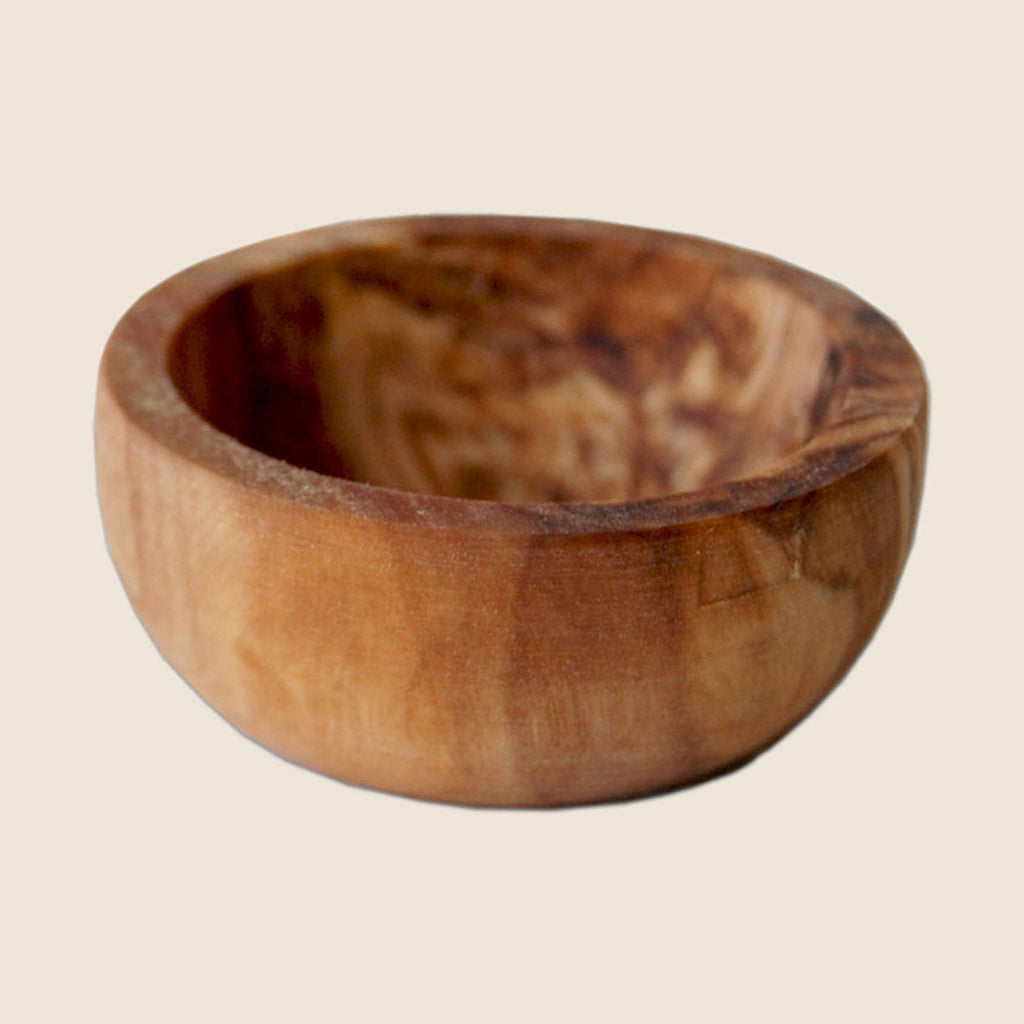 Kleine Salzschale aus Olivenholz Ø 4 cm