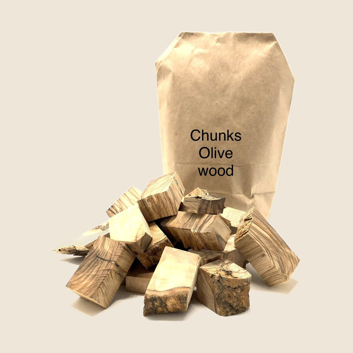 Räucherholz (Chunks aus Olivenholz) zum Räuchern & Smoken