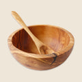Müslischale aus Olivenholz Ø 16 cm inkl. Esslöffel
