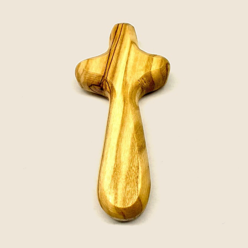 Handkreuz 7cm aus Olivenholz