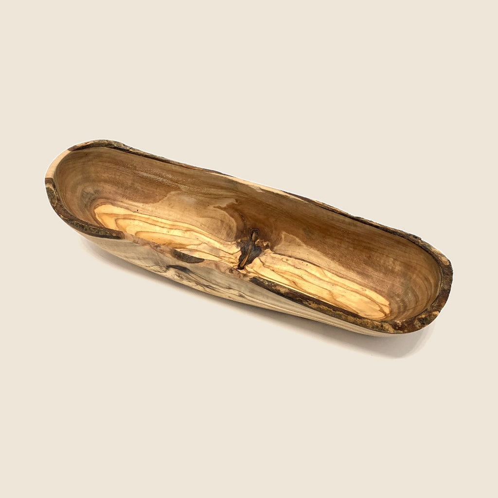 Brotschale RUSTIKAL 25-34 cm aus Olivenholz