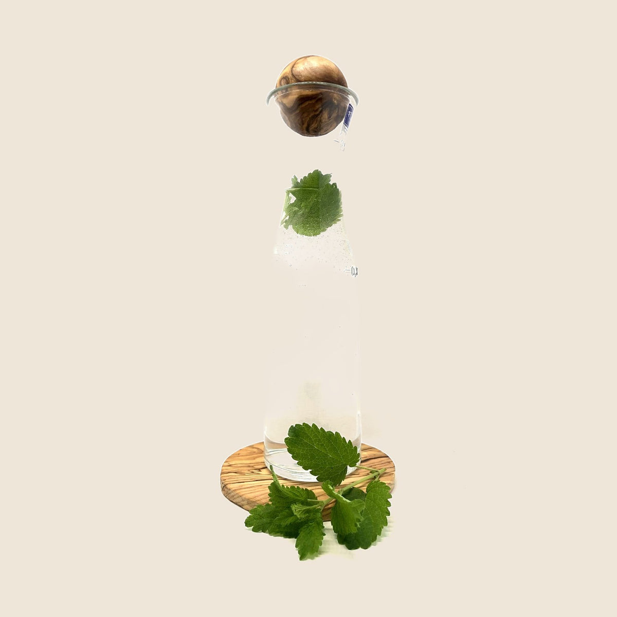 Kugelverschluss Ø 5 cm oder Ø 8 cm mit Untersetzer für Karaffen oder Gläser
