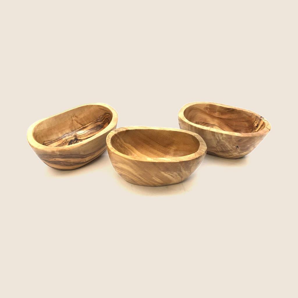 Tapas Schale oval 12 – 14 cm aus Olivenholz