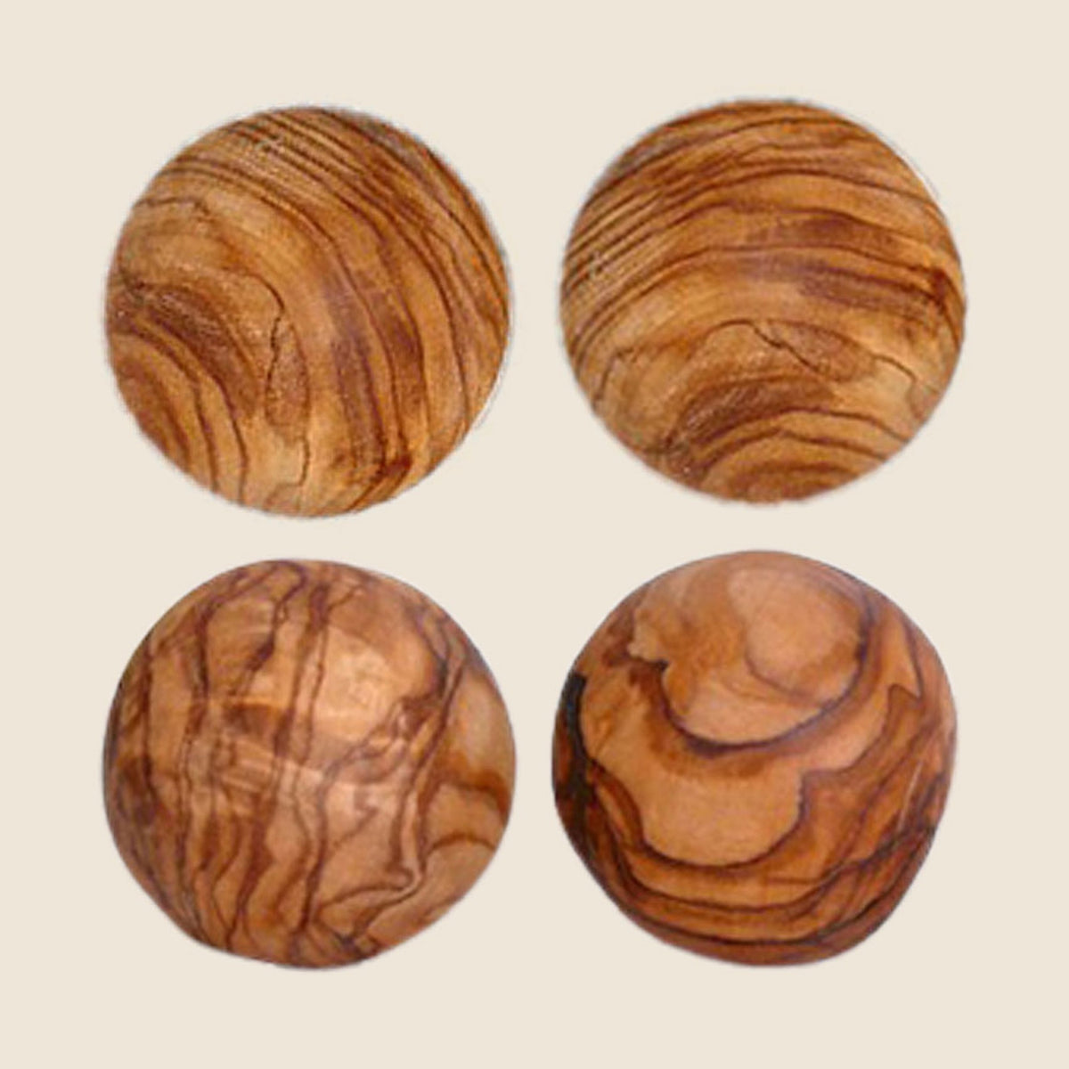Große Kugel aus Olivenholz Ø ca. 8 cm