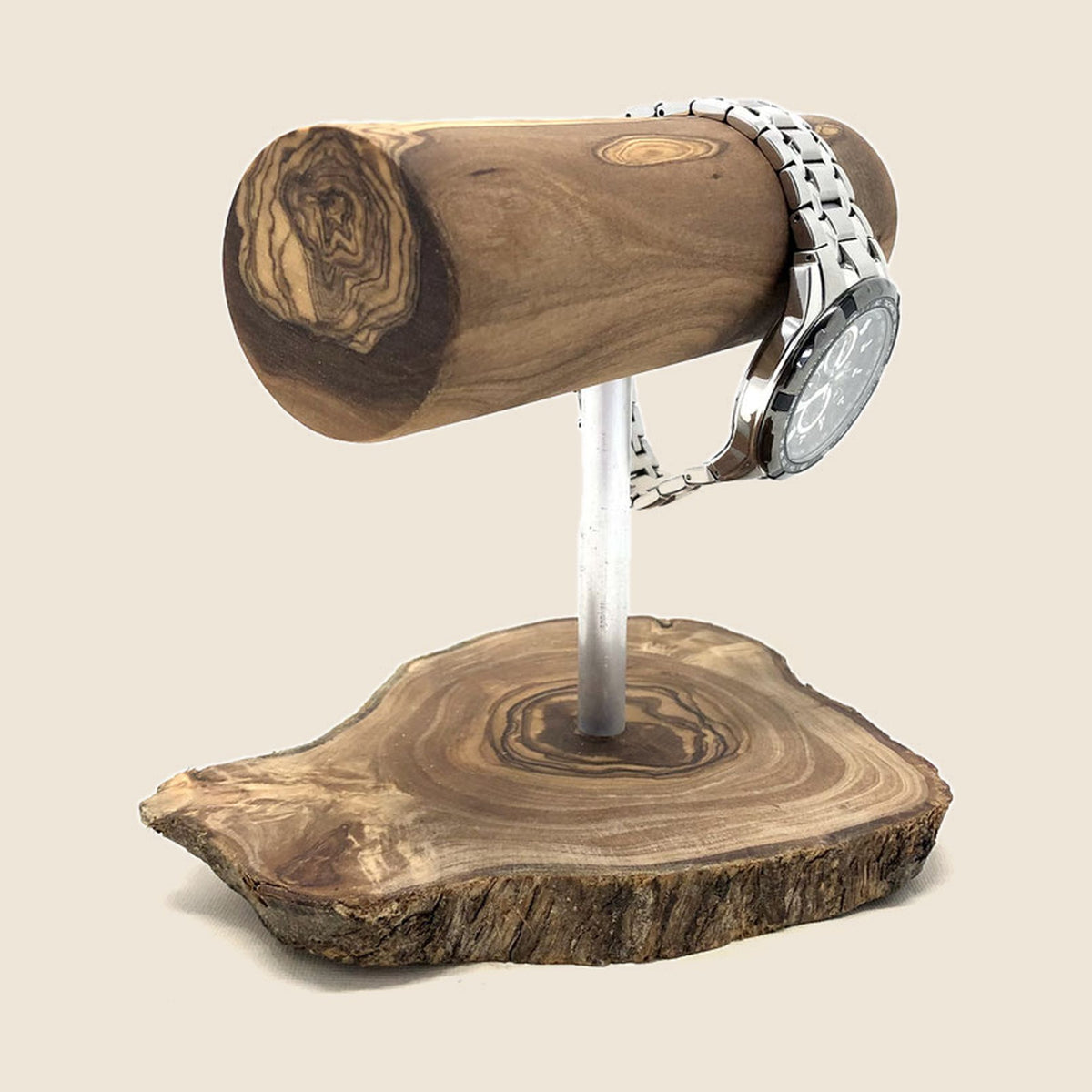 Uhrenhalter LUXURY aus Olivenholz