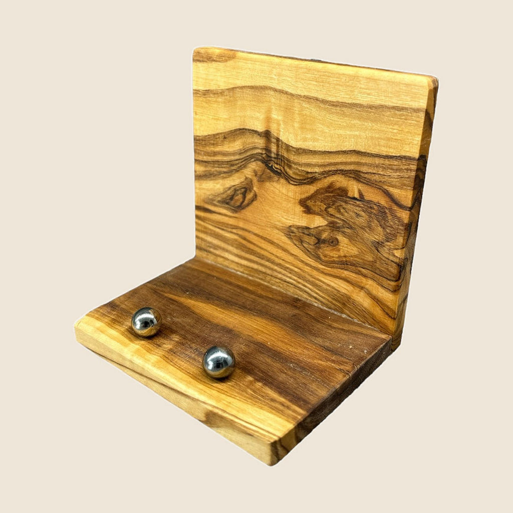 Handy-Halter aus Olivenholz