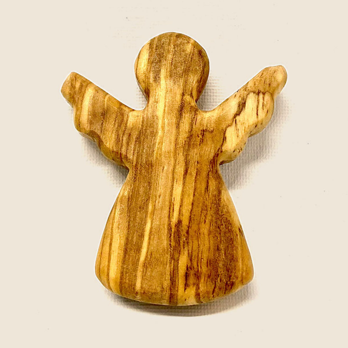 Engel I als Christbaumanhänger aus Olivenholz