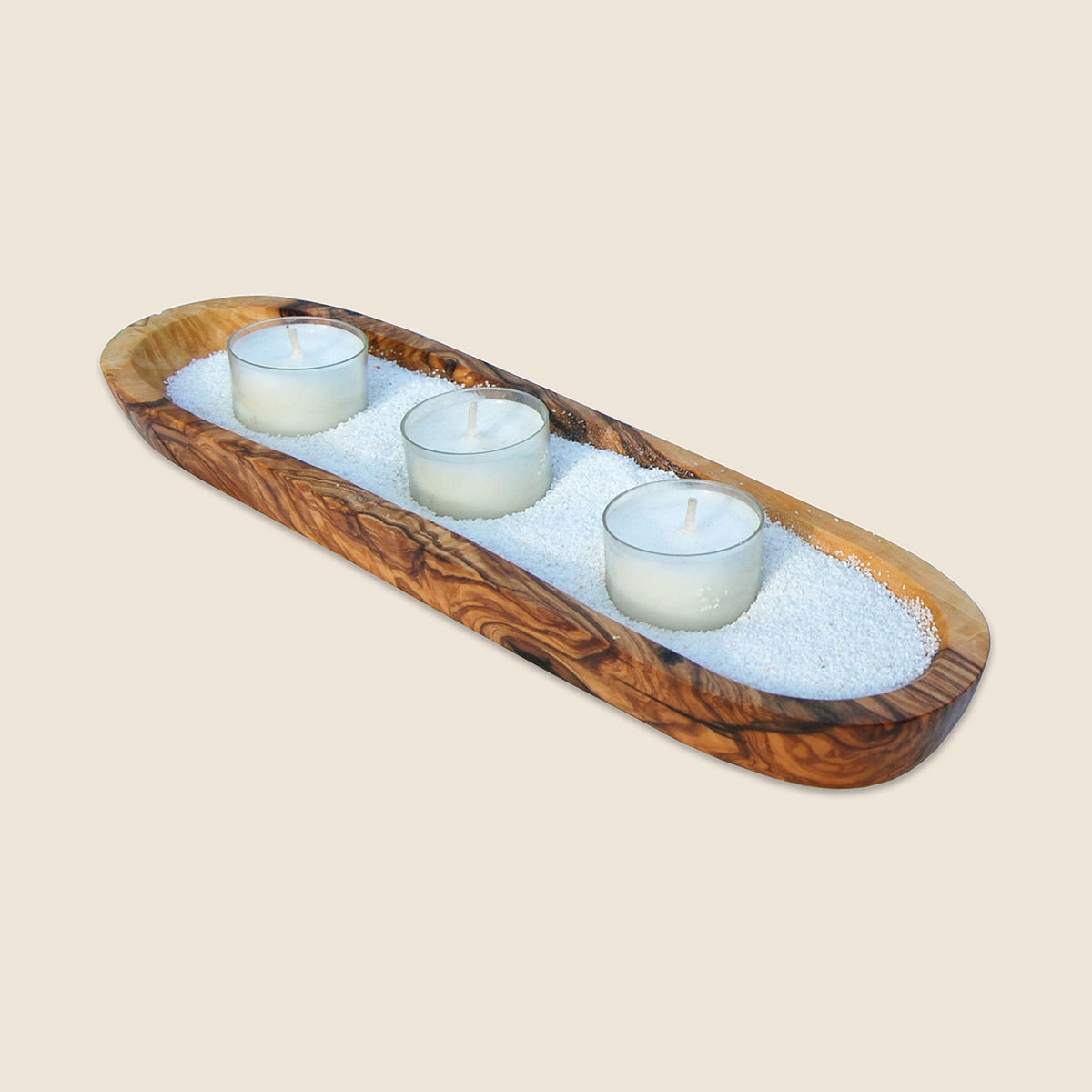 Kerzenhalter-Set WELLNESS inkl. Sand & 3 Teelichtern